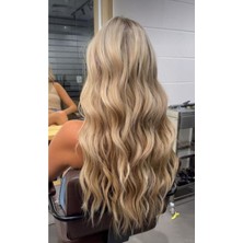 Özbience Bal Köpüğü Dalgalı Çıtçıtlı Saç Postiş 60 cm 160 Gr, Isıya Dayanıklı