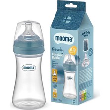 Mooma Kindy Biberon 250 ml 6-18 Ay Orta Akış Pastel Mavi (5 Adet)
