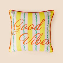 Matmel Soft Good Vibe Kırlent - Hardal- 45X45 cm