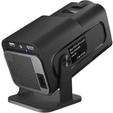 Astraltech Projektör Siyah Android Taşınabilir Sinema Projeksiyon Wifi Destekli En Güncel Sürüm Akıllı