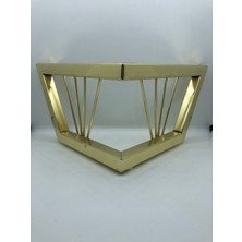 Karakoç Metal, 15*24*24 Gold Kaplama Parlak Koltuk, Mobilya Ayağı (  4 Adet)