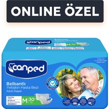 Canped Belbantlı Hasta Bezi Orta 30'lu 4 Adet
