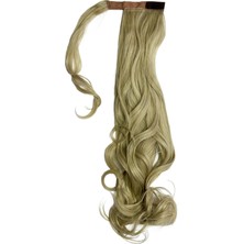 Özbience Şık Maşalı Bağlamalı At Kuyruğu Küllü Platin Saç Aksesuarı