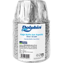 Dolphin Kağıt Asorti Renkli Muffin Kek Kapsülü 25'li 5 Adet
