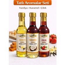 Naturello Tatlı Aromalı Şurup Seti 3X300 ml (Vanilya, Karamel, Çilek)