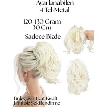 Özbience Şık ve Doğal Görünümlü 4 Metalli Sentetik Saç Peruk, Kolay Şekillendirilebilir