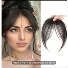 Özbience Yüksek Kaliteli Siyah Doğal Klipsli Kahkül Takımı