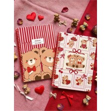Victoria's Journals A5 Spiralli Okul Defteri 2’li Set – Çizgili, Soft Touch Kapak