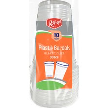 Roll-Up Plastik Bardak 330 cc 10'lu 5 Adet