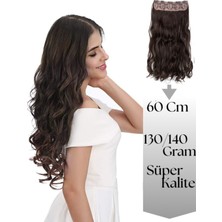 Özbience Dalgalı 60CM Takma Peruk, Isıya Dayanıklı, Hafif ve Pratik Saç Modeli