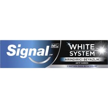 Signal Whıte System 75ML 5 Adet Arındırıcı Beyazlık Diş Macunu Aktif Karbon ile Etkili Temizlik