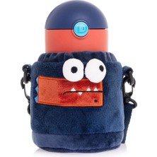 Vagonlife Kılıflı Çelik Termos 480 ml Matara Mavi Vgn- 89641