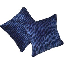 Nev Home Kadife Dokulu Dekoratif 2'li Set Koltuk/kanepe Kullanımına Uygun Kırlent Kılıfları Model 14