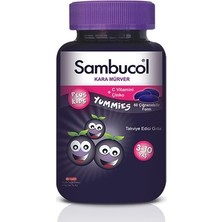 Sambucol Plus Kids Yummies 60 Çiğnenebilir Form (Kara Mürver + C Vitamini + Çinko)