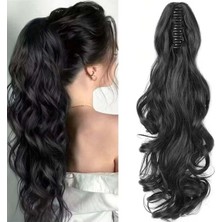 Özbience Dalgalı, 60 Cm, 120 Gr, Isıya Dayanıklı, At Kuyruğu, Tokalı Postiş