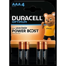 Duracell Optimum Powerboost Aaa Ince Kalem Pil 4'lü 5 Adet