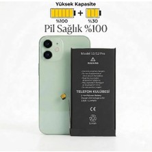 Telefon Kulübesi iphone 12 Uyumlu Batarya Pil Güçlendirilmiş (Hata Vermez)