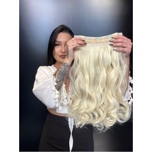 Özbience Dalgalı Geniş Parça Yarımay Çıtçıt Saç Klipsi