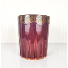 Emel Ceramics Tyche – Işıltı Serisi El Yapımı Seramik Espresso Bardağı, Kristal Kesimli Detay, 200 ml