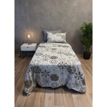 Tekstil Vagonu Tek Kişilik Lastikli Nevresim Takımı 2 Yastık Kılıflı Yumuşak Dokulu