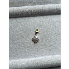 Pel Design Yonca Gerçek Inci Çelik Tak Çıkar Charm