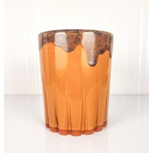 Emel Ceramics Tyche – Işıltı Serisi El Yapımı Seramik Espresso Bardağı, Kristal Kesimli Detay, 200 ml