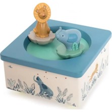 Moulin Roty Müzikli Kutusu - Aslan ve Fil