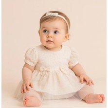 Jolly Joy Tüllü Bebek Elbise - Ekru - 12 - 18 Ay Ekru