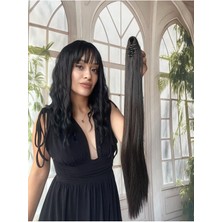 Özbience Doğal Saç Görünümlü At Kuyruğu Postiş Tokalı Eklenti