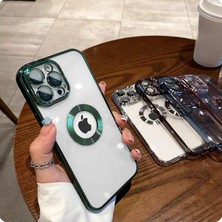 Epro iPhone 14 Pro Kamera Lens Koruyuculu Magsafe Şarj Özellikli Arkası Şeffaf Yanları Renkli Kılıf