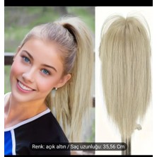 Özbience Sarı At Kuyruğu Saç Pratik Tak Çık Aksesuarı, Kolay Kullanım