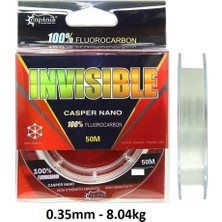 Captain Invisible Casper Nano 50M 0.35MM %100 Fluorocarbon Misina