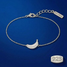 Aureban 925 Sterling Silver Banana Bracelet