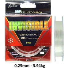 Captain Invisible Casper Nano 50M 0.25MM %100 Fluorocarbon Misina