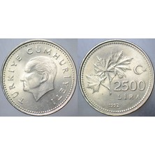 Banknoting Türkiye Cumhuriyeti 2500 Lira 1992 Çilaltı+