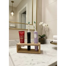 Cücü Ahşap Ahşap Diş Fırçası ve Macun Organizeri