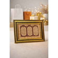 Begün Nazar Ayeti–bereket Duası–ayetel Kürsi Dekoratif Masa Üstü & Duvar Çerçevesi...ayetli Camlı Pano...