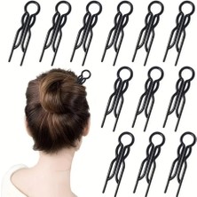 Marchen Collection Kadınlar Için Saç Düzenleyici Topuz Toka 10 Adet Siyah 10 Adet Kahverengi 20 Li Set