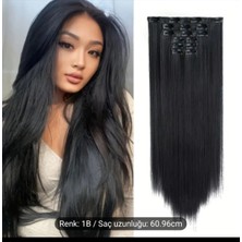 Özbience Doğal Görünümlü Sentetik Peruk ve Postiş, Özel Gün Saçı, Çıtçıtli Tasarım