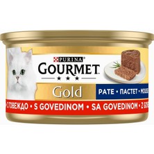 Hype Store Gold Kıyılmış Sığır Etli Yaş Kedi Maması, Yetişkin, 85 G