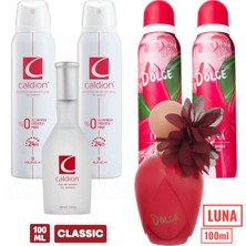 Dolce Kadın Luna Edt 100 ml + Deodorant 150 ml 2 Adet -Caldion Kadın Parfüm 100 ml + 150 ml Deo 2 Adet