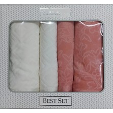 Özdilek Pastoral Best Hamam Seti - Gül Kurusu / Krem