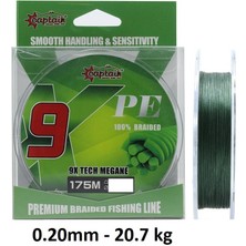Captain X9 Megane Tech 175M 0.20MM Ip Misina Dark Green