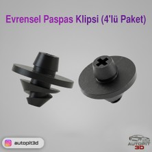 AutoPit 3D Evrensel Paspas Klipsi (4'lü Paket)