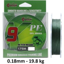 Captain X9 Megane Tech 175M 0.18MM Ip Misina Dark Green