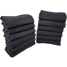 Tusebu Siyah Mikrofiber Havlu Hızlı Kuruyan, Yumuşak, Tüysüz