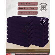Sualuxe [12 Adet] Büyük Boy Mikrofiber 50X90CM, Spor Havlusu, Kuaför Havlusu, Berber Havlusu, El Yüz Havlusu