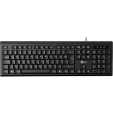 365Dükkan Lenovo Lecoo KB101 USB Kablolu Siyah Türkçe F Klavye