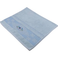 DMS Özyiğit Işlemeli Havlu Mavi 50X90 cm