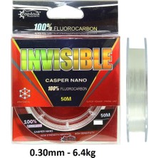 Captain Invisible Casper Nano 50M 0.30MM %100 Fluorocarbon Misina